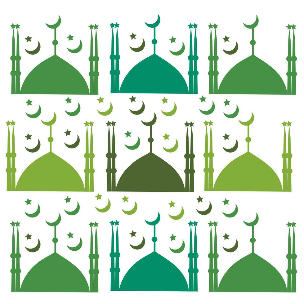 kleurrijk moskee koepel illustratie Aan wit achtergrond. vector