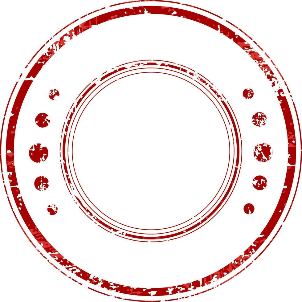 grungy rubber postzegel in rood en wit kleuren. vector
