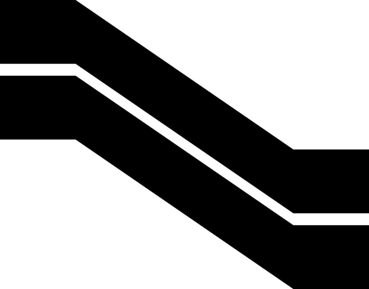 illustratie van roltrap of lift in zwart kleur. vector