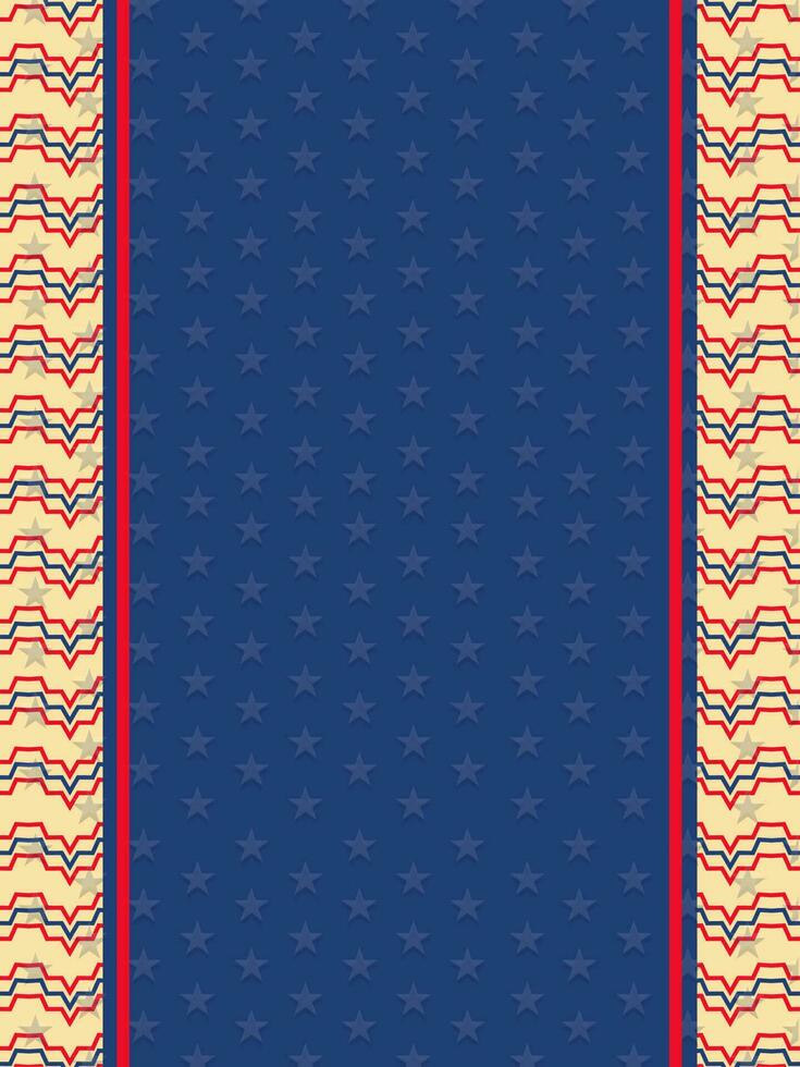 Amerikaans vlag kleuren versierd achtergrond. vector