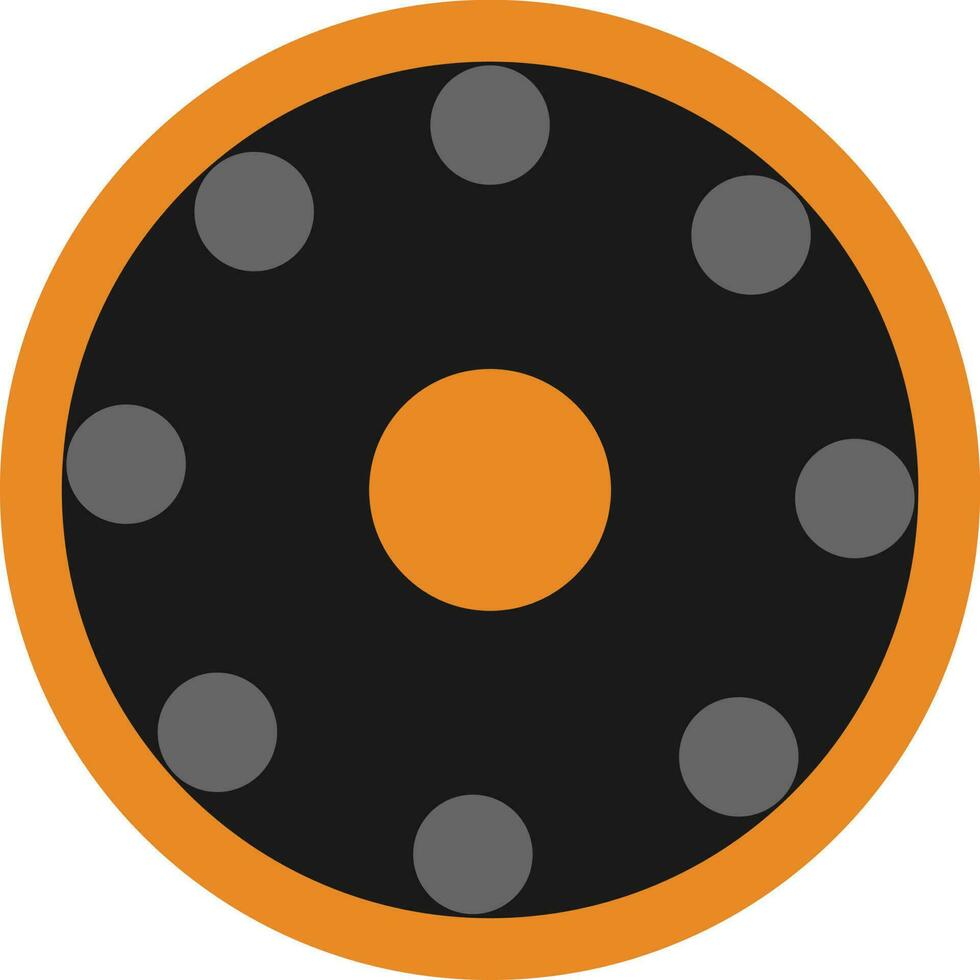 geïsoleerd zwart en oranje band. vector