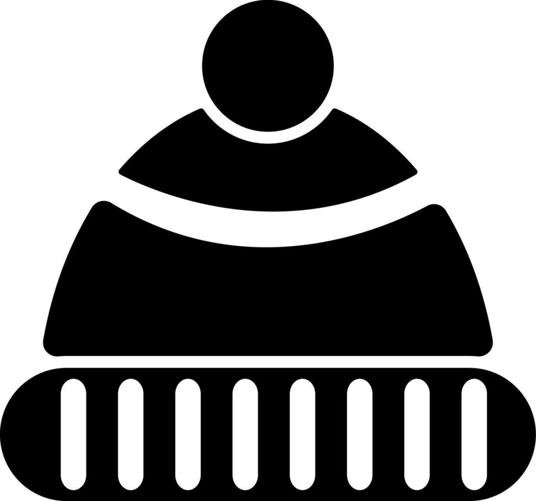 winter hoed teken of symbool. vector