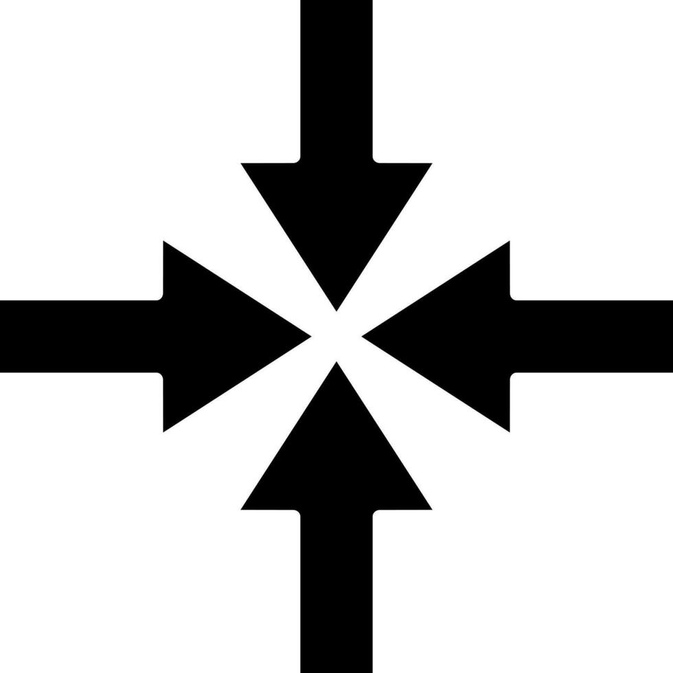 navigatie pijl icoon in glyph stijl. vector