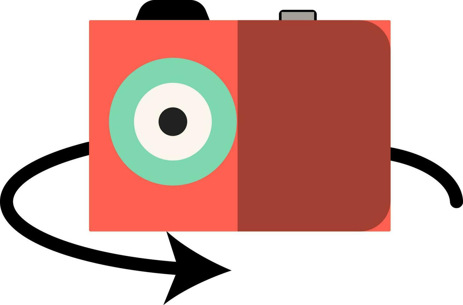 camera draaien icoon of symbool. vector