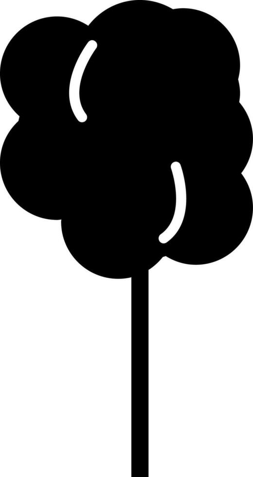 geïsoleerd snoep floss icoon in zwart en wit kleur. vector