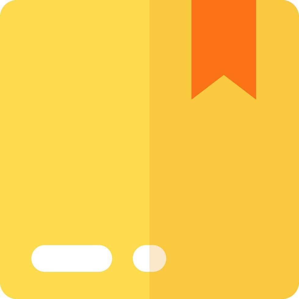 levering doos icoon in geel kleur. vector