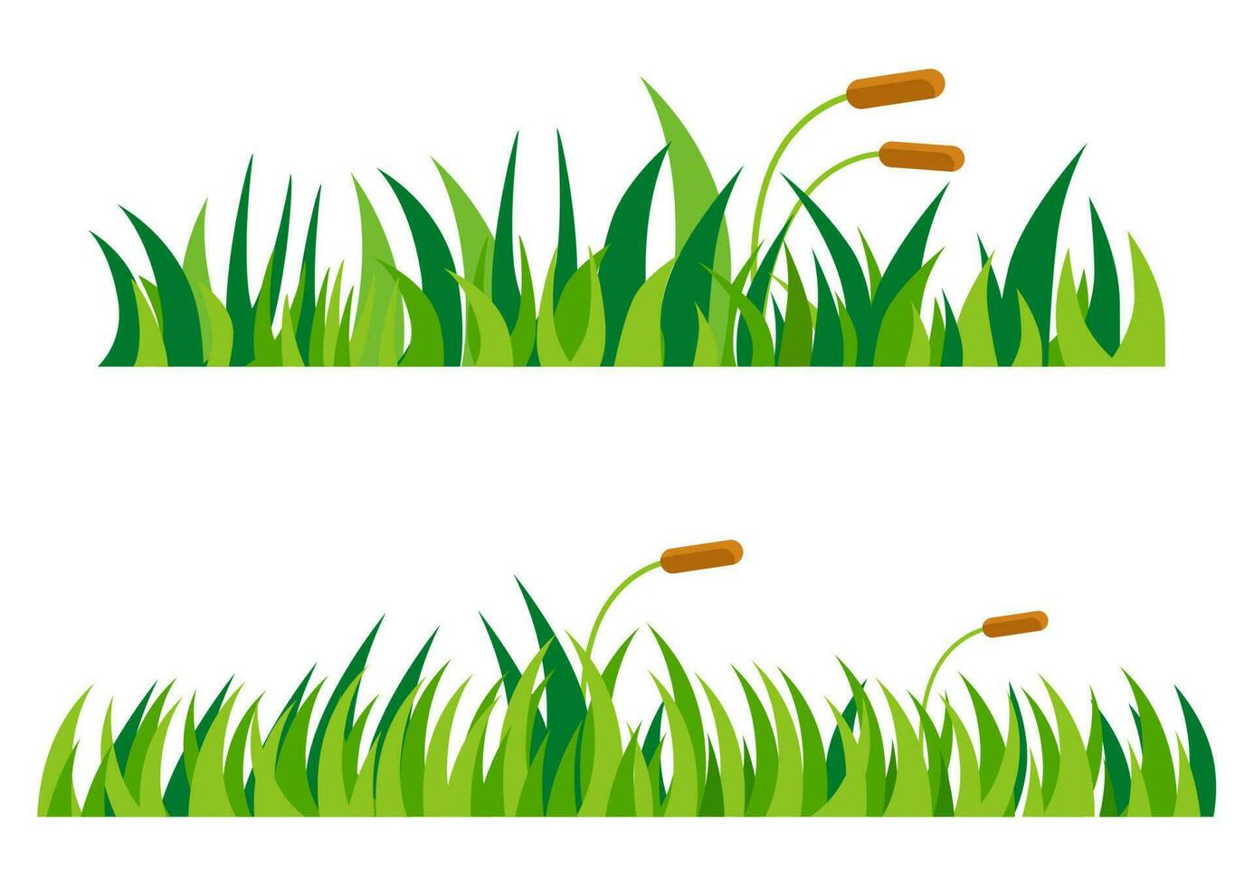 groen gras vector geïsoleerd Aan wit achtergrond