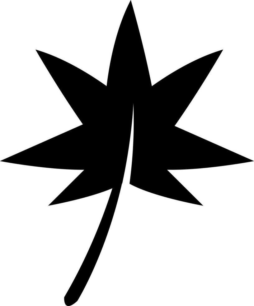 illustratie van esdoorn- blad, herfst teken of symbool. vector