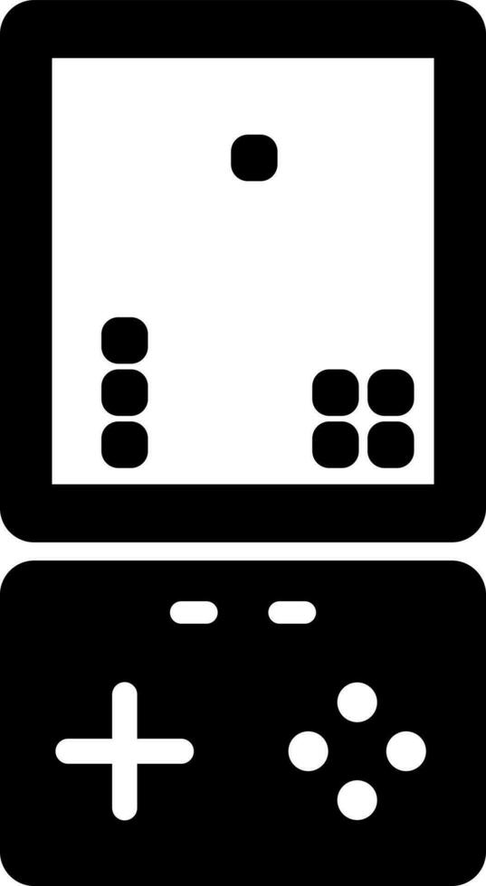 illustratie van zwart en wit apparaatje spel. vector