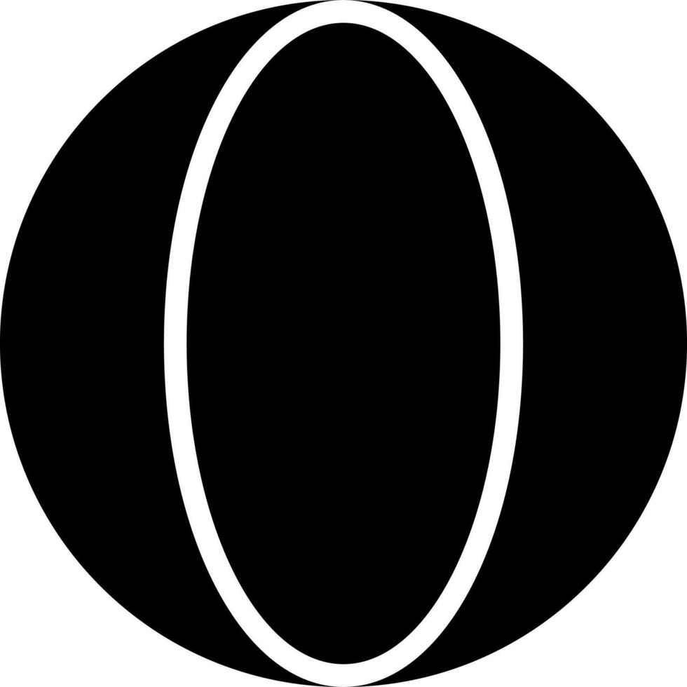 illustratie van bal icoon in zwart en wit kleur. vector