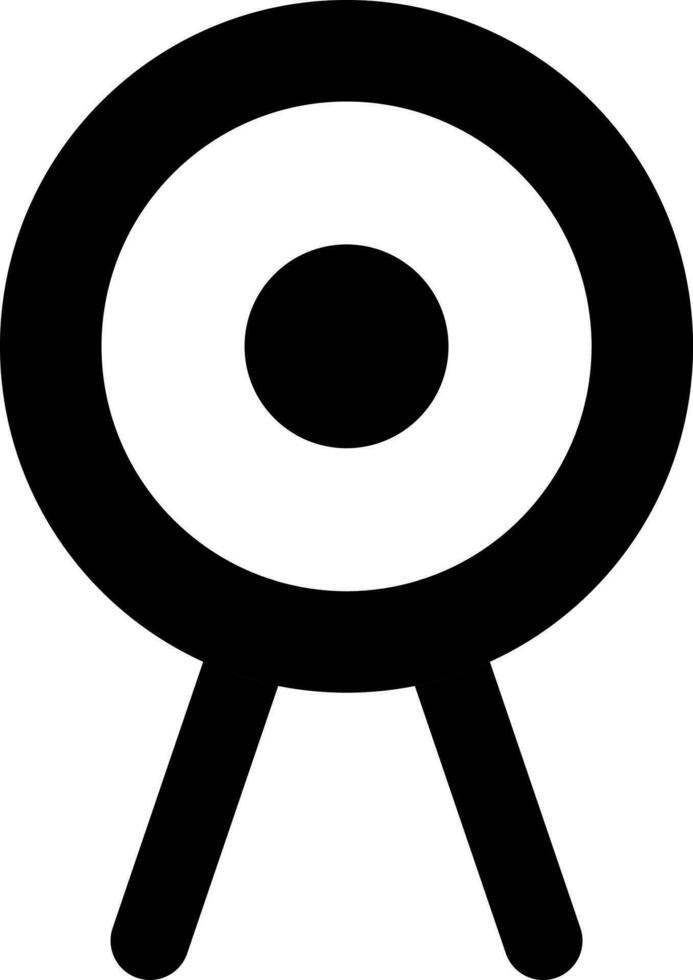 geïsoleerd pijl bord icoon in glyph stijl. vector