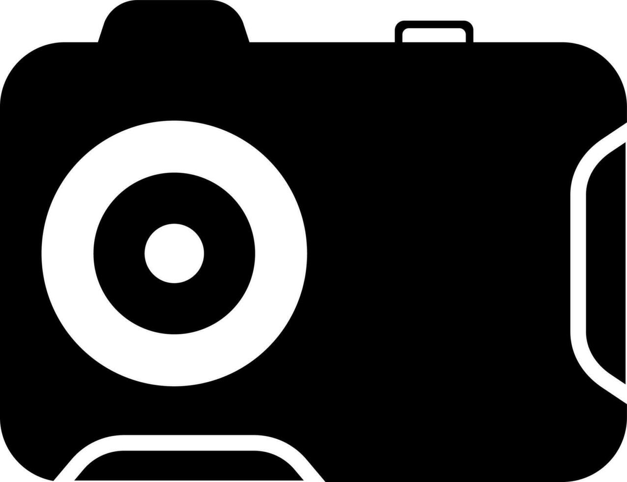 vlak stijl illustratie van een camera. vector