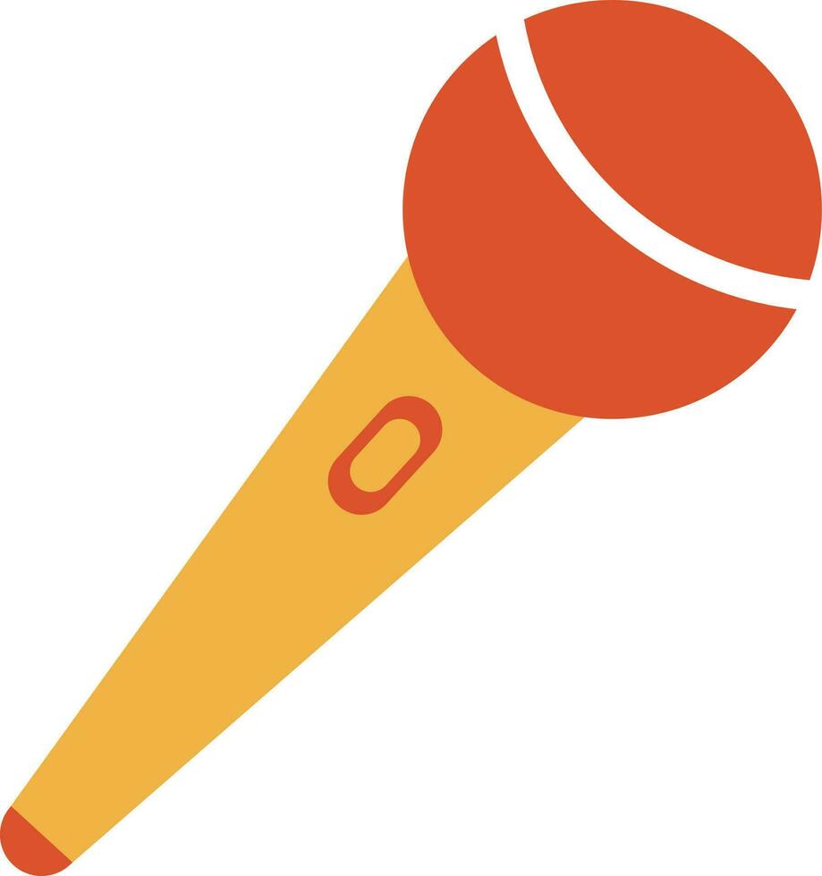 illustratie van microfoon icoon voor muziek- concept. vector