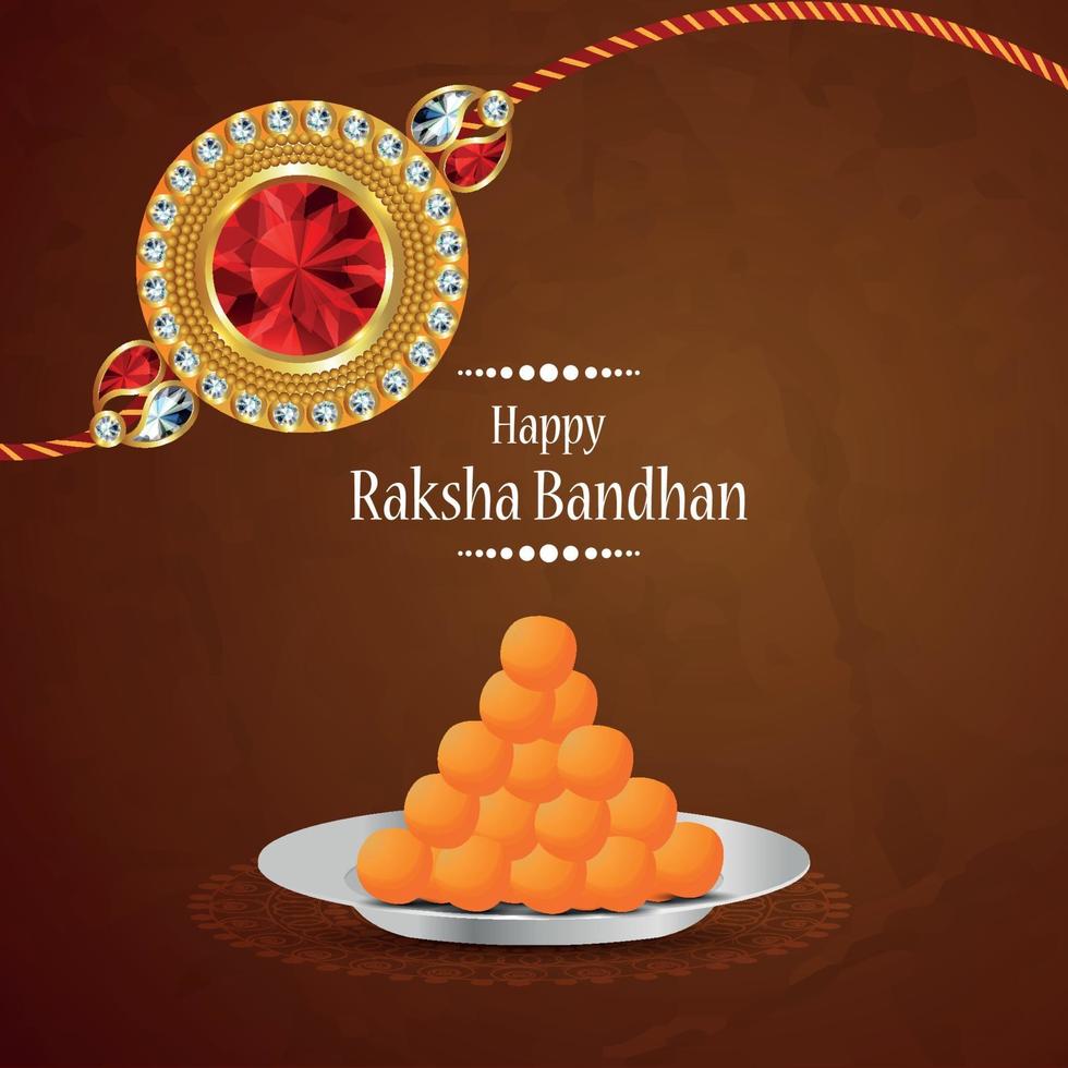 raksha bandhan vectorillustratie met creatieve vectorillustratie vector