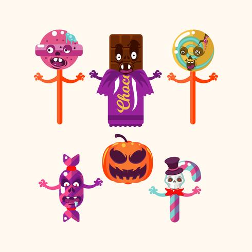 Halloween snoep vector