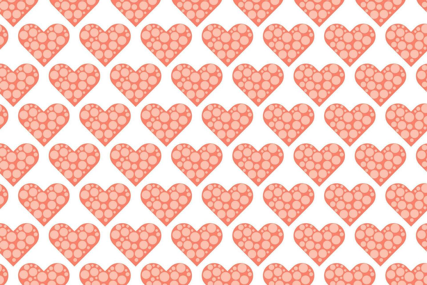 roze stippel cirkel hart patroon. gespikkeld liefde nubes behang voor valentijn. vector