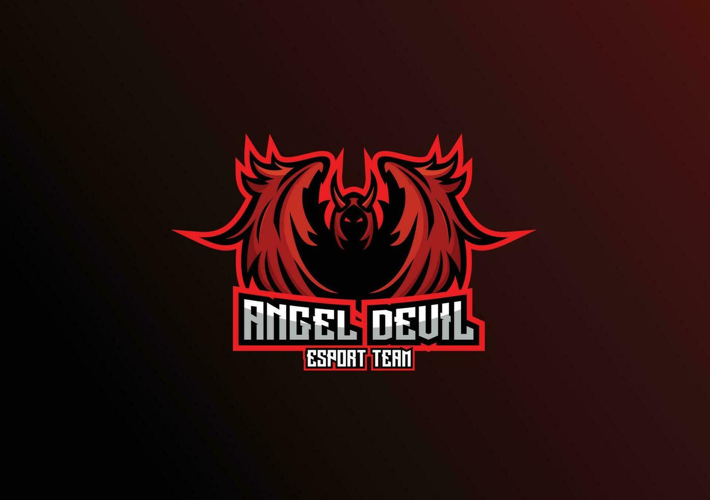 duivel gaming esport logo mascotte ontwerp vector