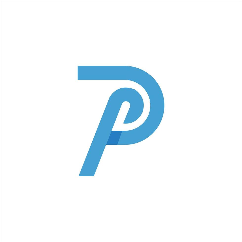 eerste pd logo ontwerp combinatie icoon vector