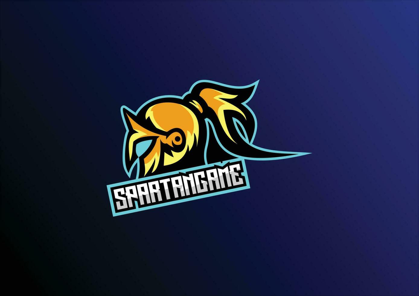 Sparta gaming logo esport ontwerp vector