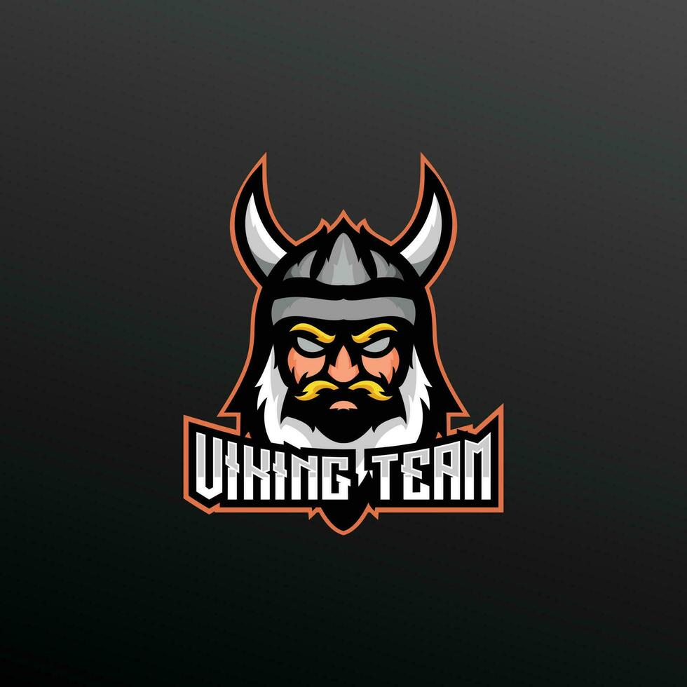 viking team logo esport ontwerp mascotte vector