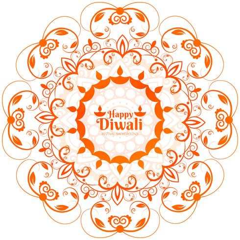 Abstracte glanzende mooie diwali achtergrond vector