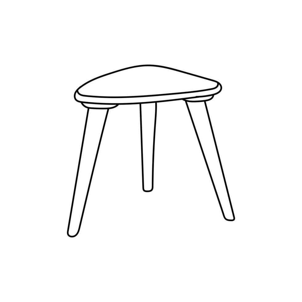 koffie tafel lijn gemakkelijk creatief ontwerp vector