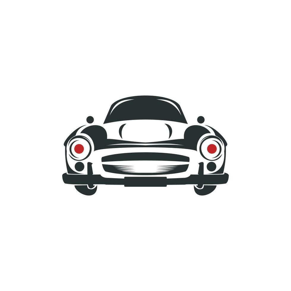 klassiek wijnoogst auto vector ontwerp inspiratie. auto auto logo ontwerp sjabloon, premie klassiek auto vector illustratie ontwerp