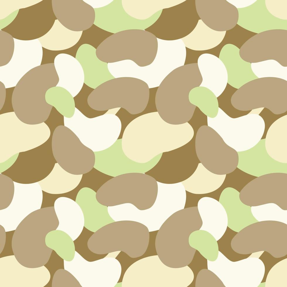 vectorillustratie van naadloze patroon van minimalistische camouflage ornament getekend met pastelkleuren vector