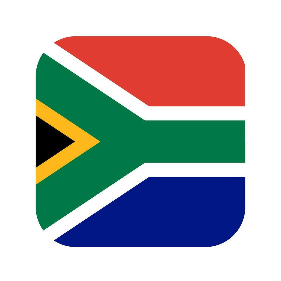 Zuid-Afrika vlag eenvoudige illustratie voor onafhankelijkheidsdag of verkiezing vector