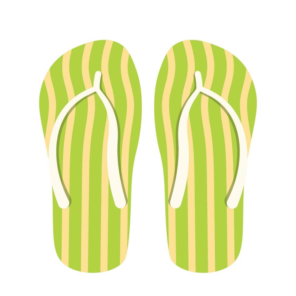 omdraaien flop slippers icoon voor zomer tekenfilm tekening vector illustratie