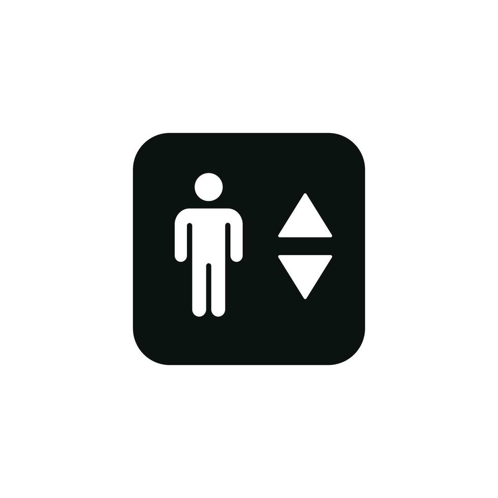 lift optillen symbool icoon geïsoleerd Aan wit achtergrond vector