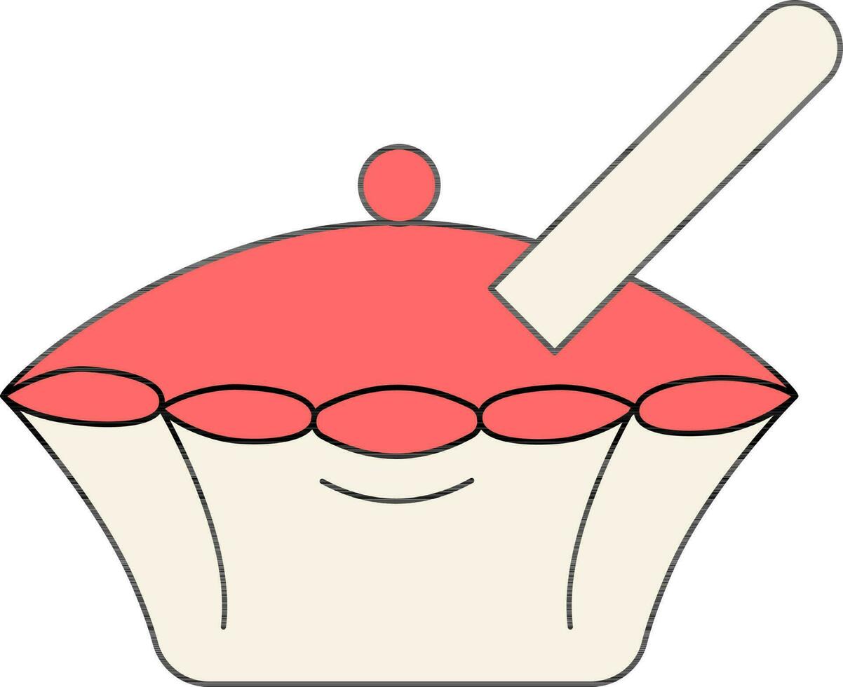 taart taart icoon in vlak stijl. vector