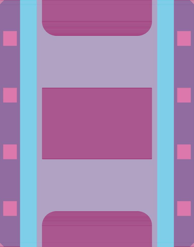 film strip in roze en blauw kleur. vector