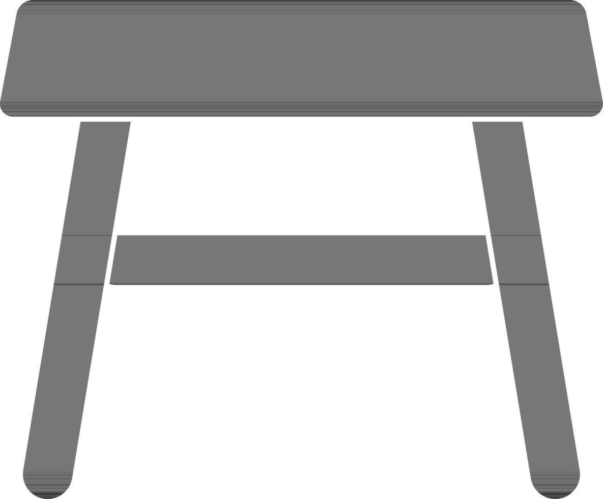 silhouet stijl van stoel icoon gemaakt met hout. vector
