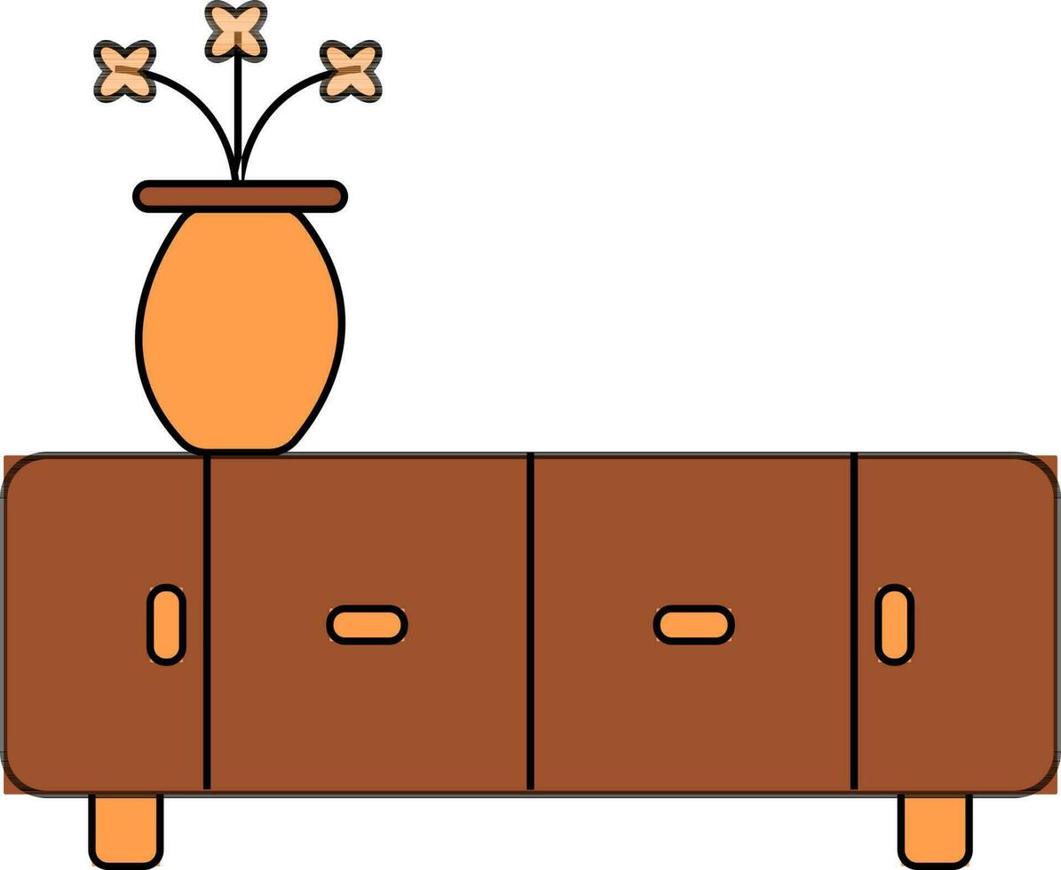 tafel bloem icoon voor decoreren concept in illustratie. vector