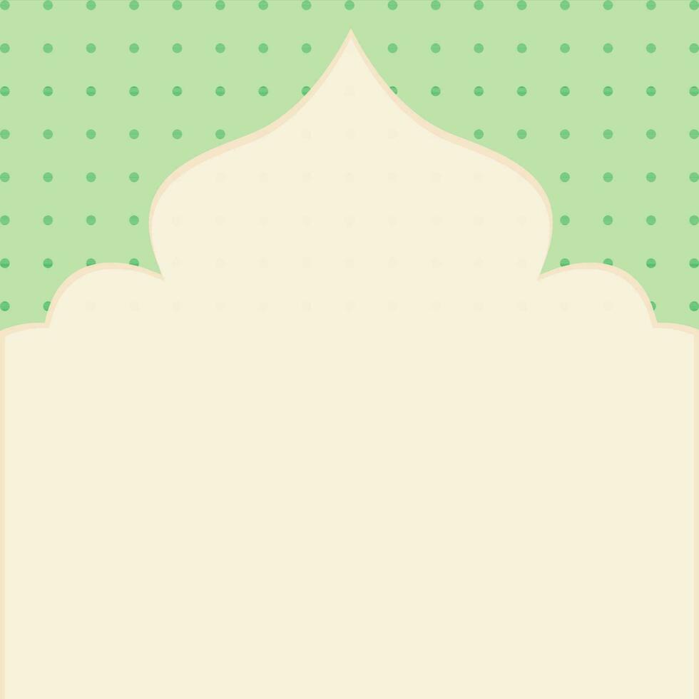 Islamitisch moskee deur in kader ontwerp. vector