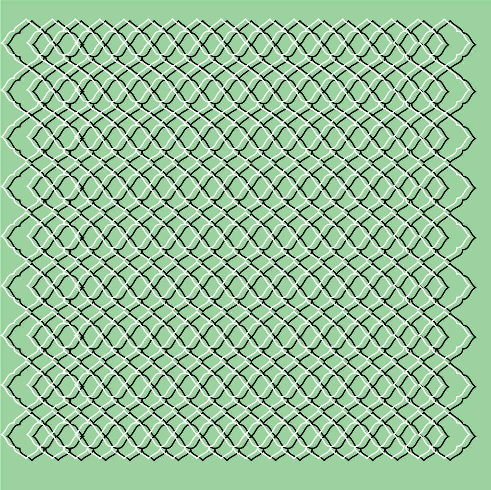 lijn kunst van abstract ontwerp patroon Aan groen achtergrond. vector