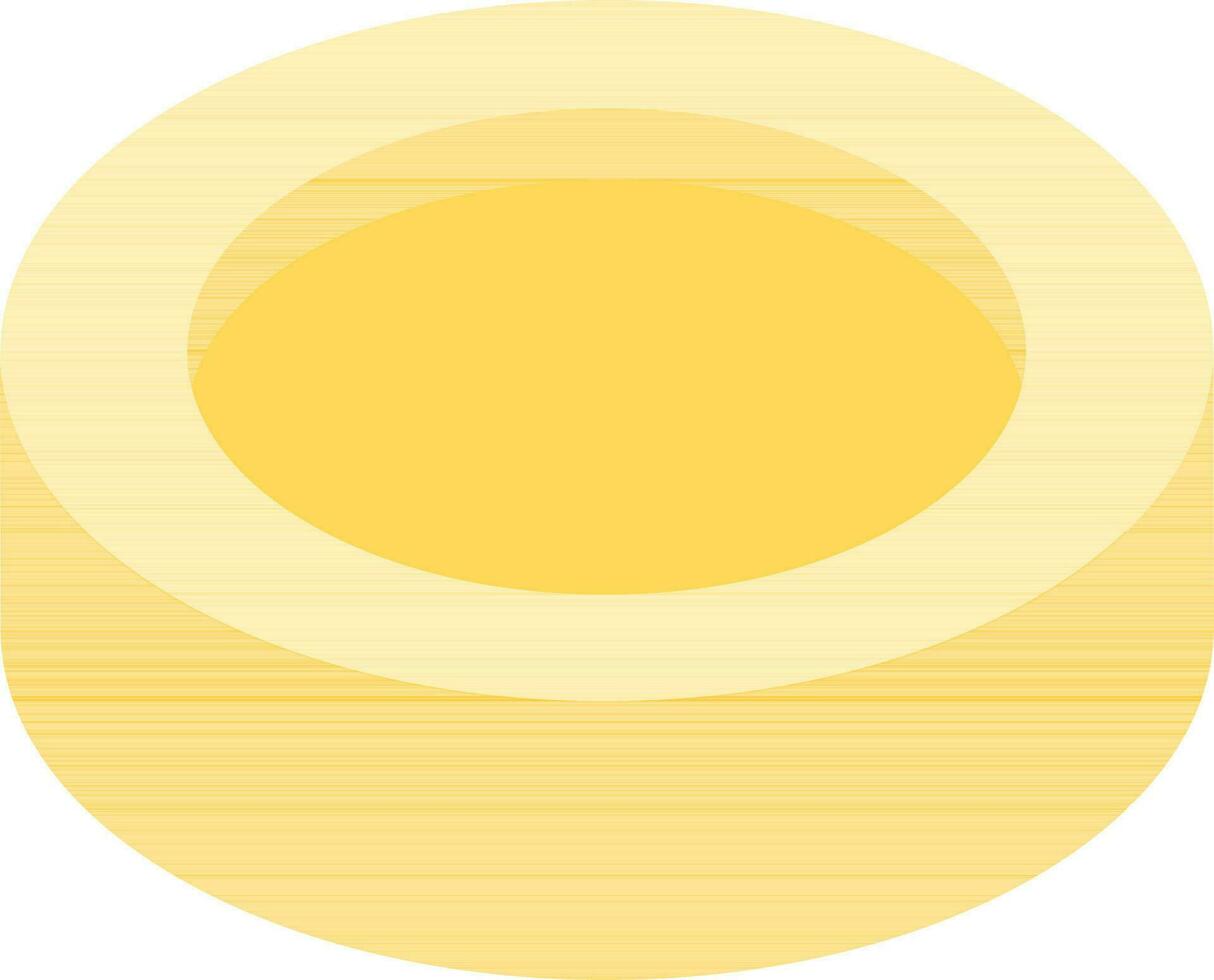3d isometrische geel munt icoon Aan wit achtergrond. vector