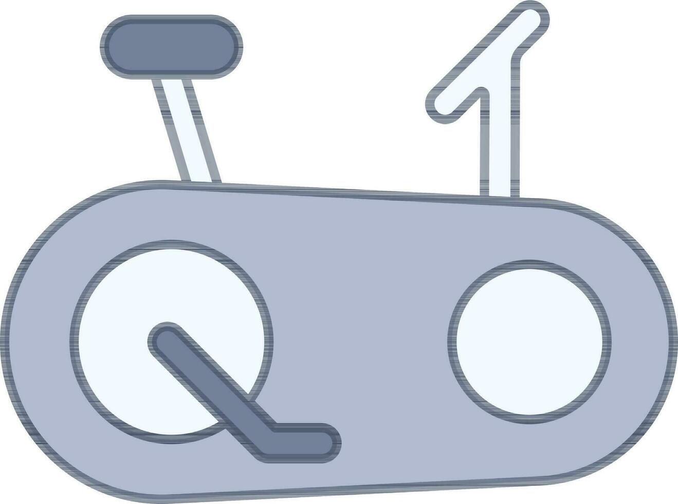 blauw en grijs oefening fiets icoon of symbool. vector