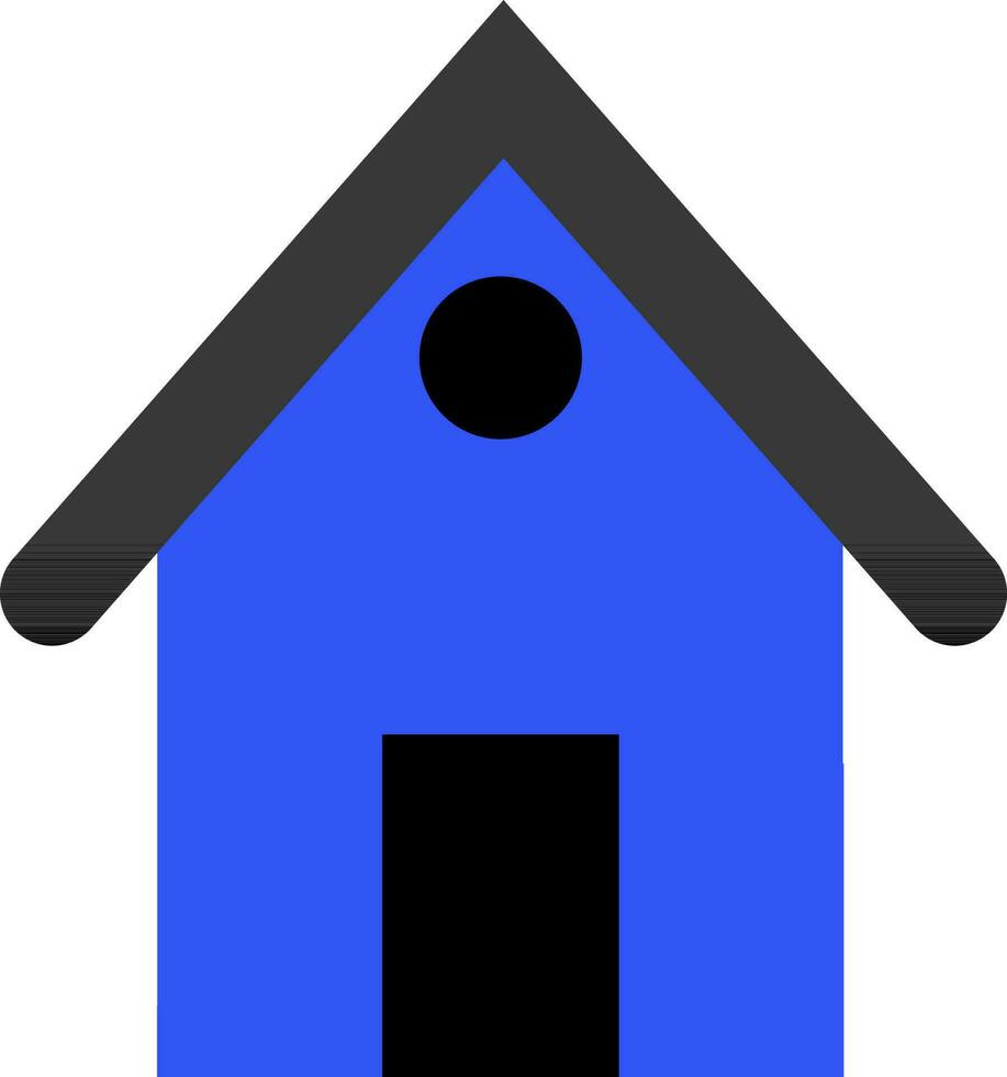 hut in zwart en blauw kleur. vector