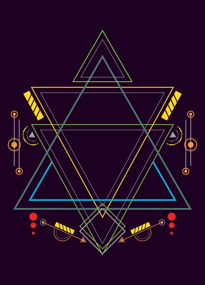 heilige geometrie ornament vector designelementen voor achtergrond