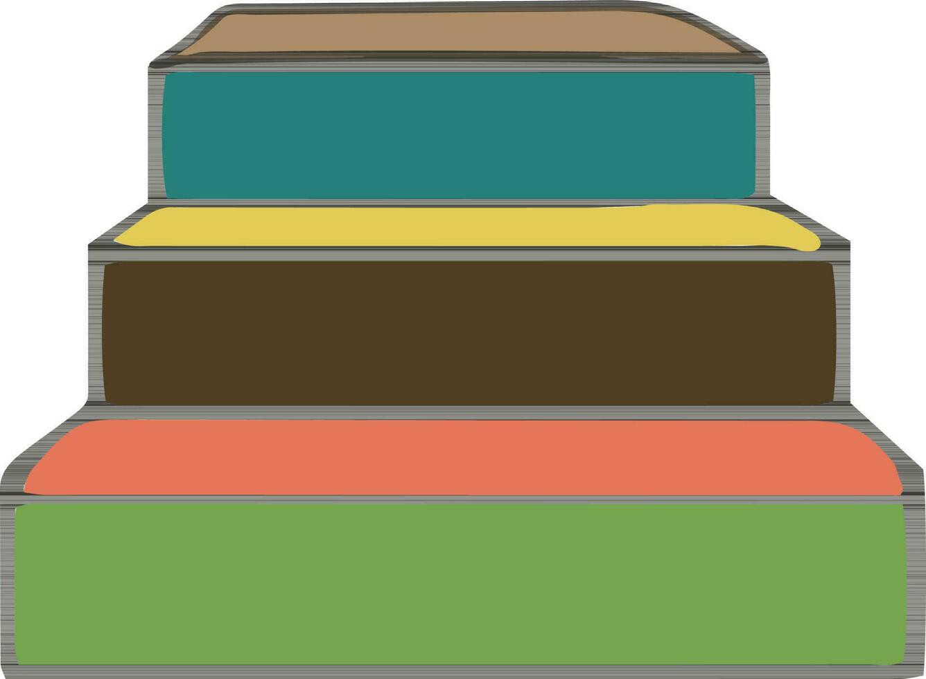 illustratie van kleurrijk trap. vector