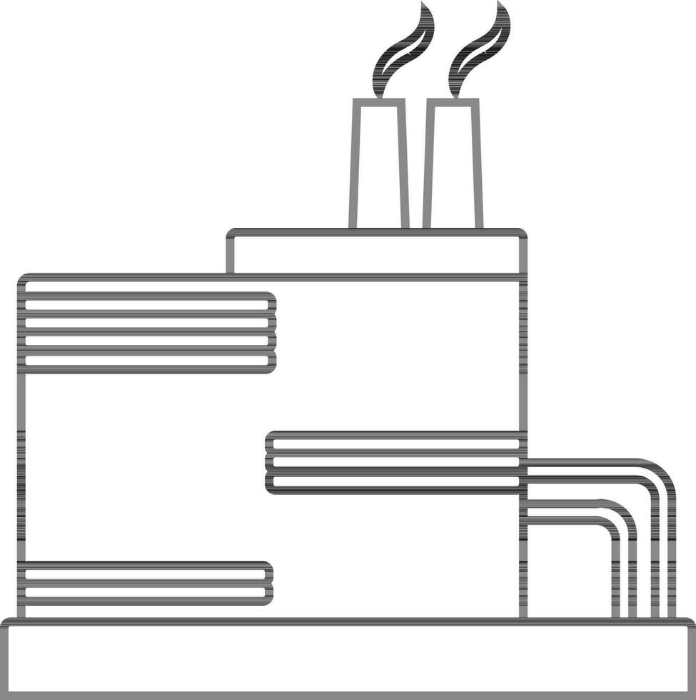 industrieel vat icoon of symbool. vector