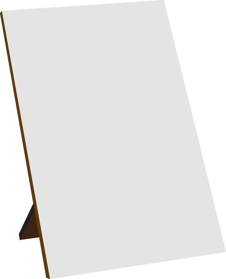 illustratie van wit bord. vector