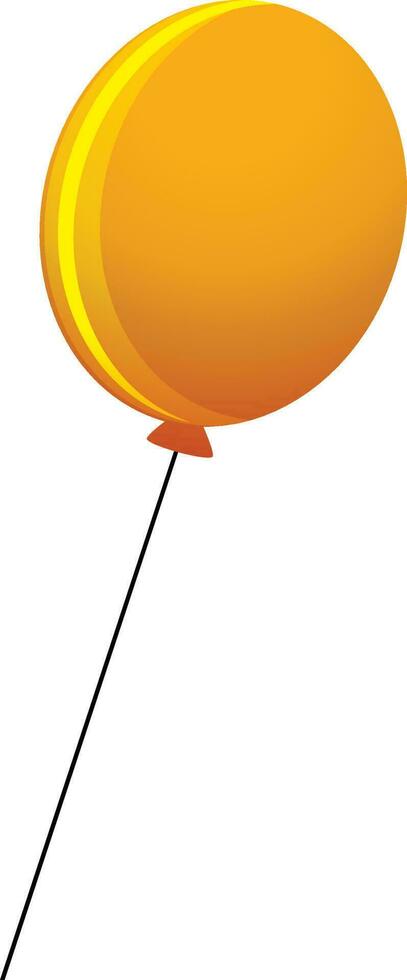 vliegend ballon in oranje kleur. vector