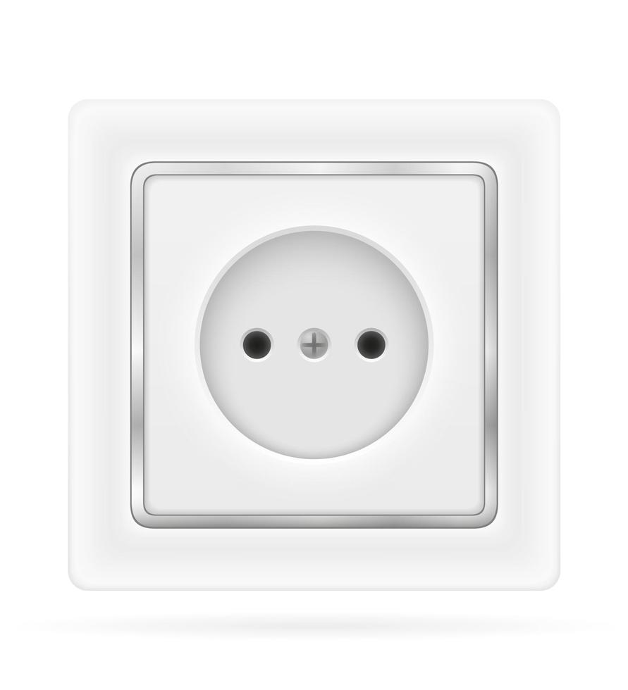 stopcontact voor elektriciteit binnenshuis voorraad vectorillustratie geïsoleerd op een witte achtergrond vector