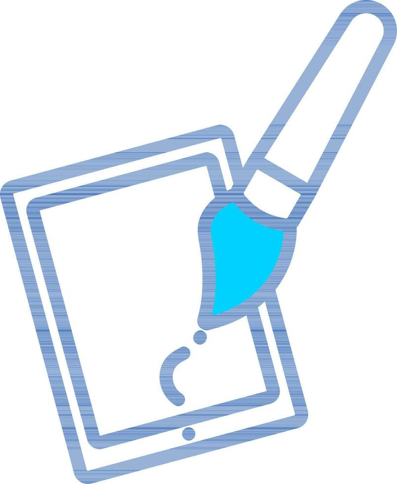 geïsoleerd ipad verf icoon in lijn kunst. vector