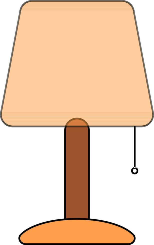 tafel lamp icoon in kleur voor licht concept. vector