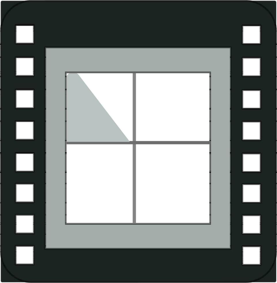 film countdown kader symbool. vector