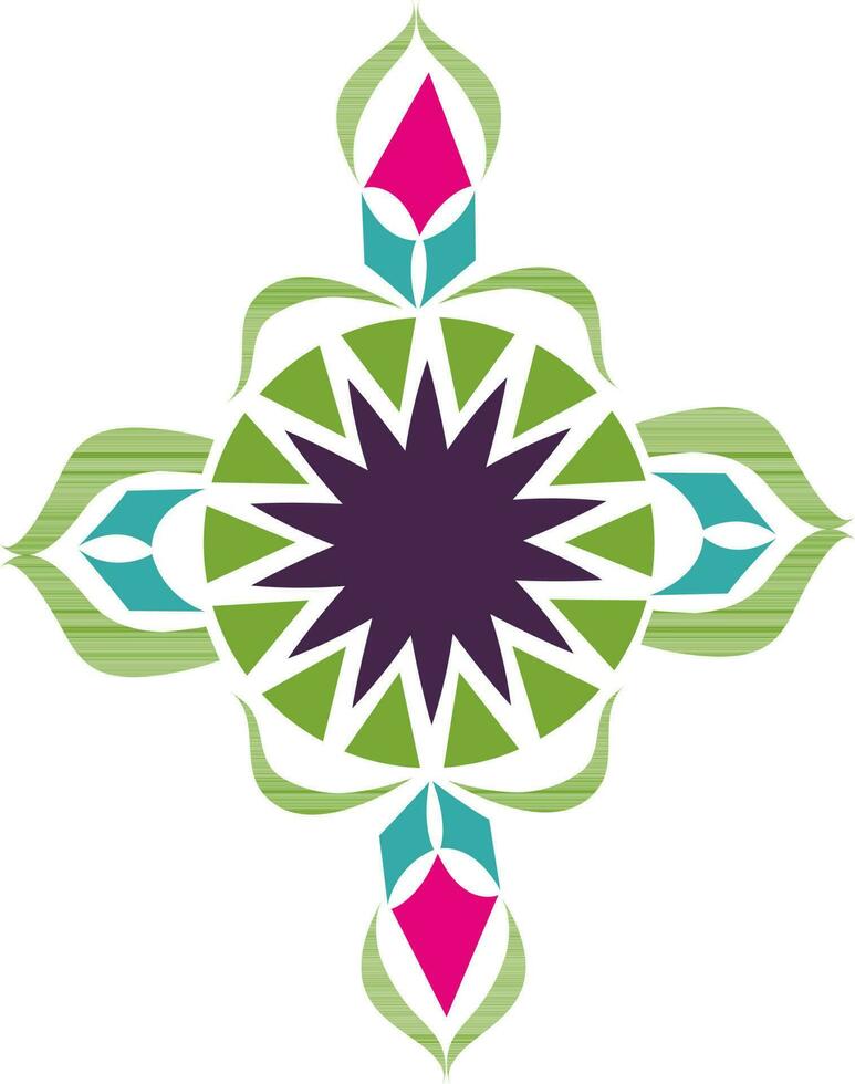 abstract ontwerp patroon van rangoli. vector